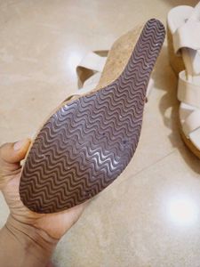 White Wedge Sandals....