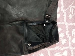 Concert Leather Skirtwith inbuilt shorts