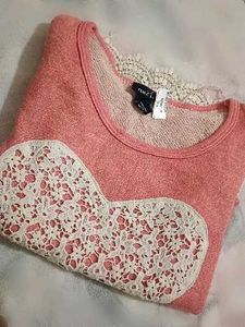 Cute Pink & Lace Top