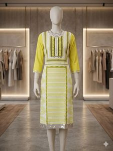 Lime Green W Kurta Size : 8