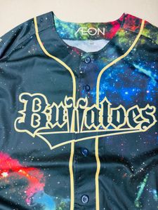 Men's Galaxy Print Baseball Jersey