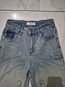 Stylish Blingy Light Wash Denim Jeans