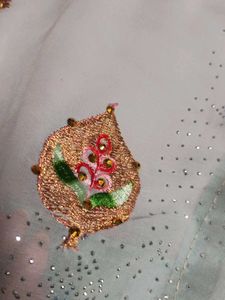 Light Weight Embroidery And Stone Work Saree