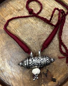 Ethnic Oxidised Silver Necklace