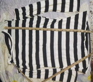 Striped Cold Shoulder Top