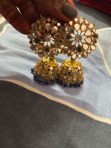 Colorful Jhumka Earrings - Statement Jewelry