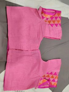 Elegant Pink Saree with Embellished Border