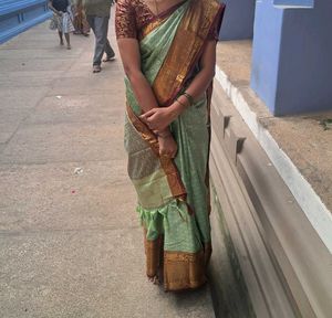 Elegant Silk Blend Saree without blouse