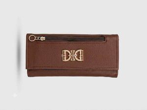 Chic Brown Faux Leather Wallet