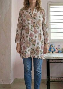 Floral Print Kurta