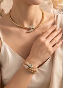 Luxe Emerald Serpent Jewelry Set