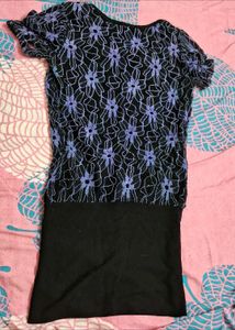Stylish Black &amp; Blue embellished Top