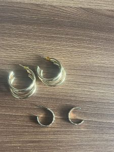 combo gold earrings