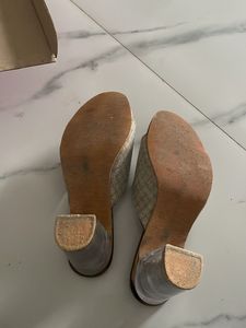 Sparkling Block Heel Mules