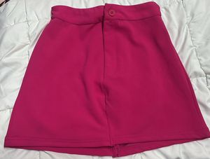 Hot Pink A-Line Mini Skirt