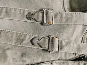 Women's Beige Denim Overalls
