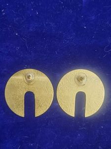 Brass Circular Earrings