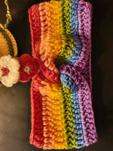 Rainbow Crochet Headband