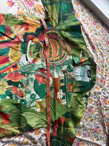 Men's Tropical Print Short Sleeve Shirt