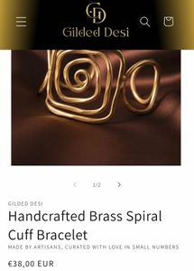 Unique Spiral Bangle Bracelet