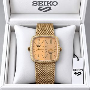 Seiko Square Green Dial Watch