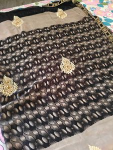 Elegant Saree with Embellishments