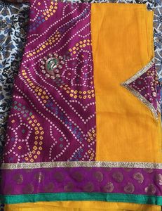 Beautiful Bandhani Cotton Saree