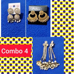 combo of 3 Earrings Set
