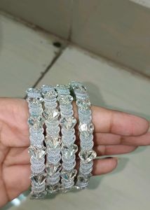 Exquisite Crystal Bangles Set