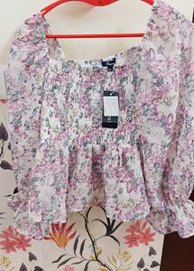 Deewa Brand Smoky Crop Top Xl Size