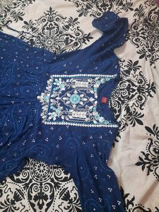 💙Beautiful Bandhni Embroidered Anarkali Gown