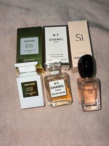 combo of three expensive perfumes