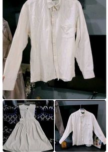 Set 2 School Dress &,white Shirt