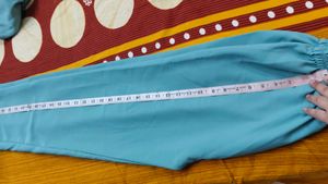 New partywear Elegant Embellished Teal cood set