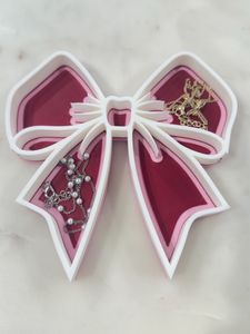 Blush Bow Vanity Tray – Signature Collection