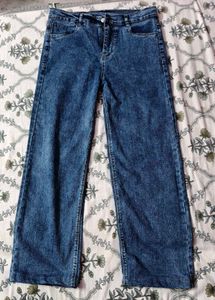 Wide Leg Denim Jeans