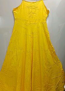 Vibrant Yellow Kurta Set with Colorful Dupatta