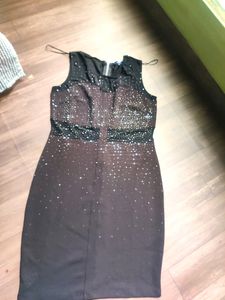 Sparkly Black Sheath Dress