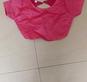 Girls Pink Floral Lehenga Choli Set