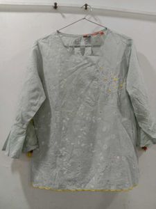 Stylish Bell Sleeve Blouse with Tassels