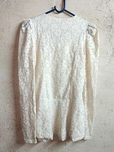 Trendy Partywear Lace Top Layered Sequin Blouson