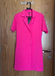 Hot Pink Blazer Dress