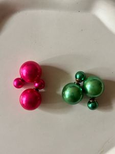 Double Ball Earrings