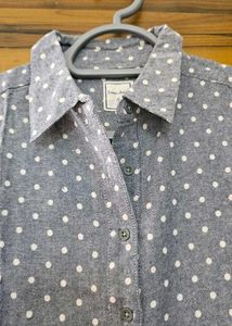 Cute Polka Dot Button-Down playsuit