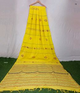 Elegant Hand Kantha Embroidered Saree