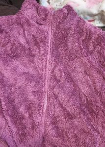 Cozy Purple Fleece Jacket