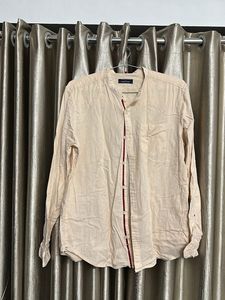 Casual Band Collar Shirt