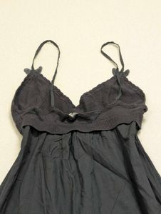 Y2K Grunge Coquette Midi Dress 🖤 Black Lace Bow