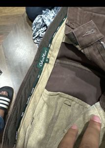 Color Plus Brown Slim Fit Formal Pants