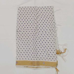 White Polka Dot Dupatta